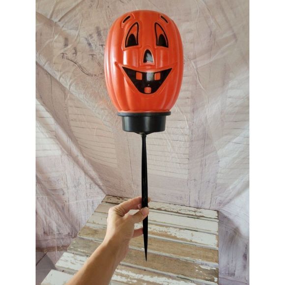 Pumpkin blow mold cover pathway Halloween decor light up - Picture 1 of 10